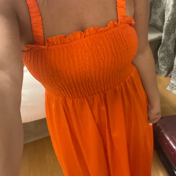 Orange long dress - Picture 7 of 8